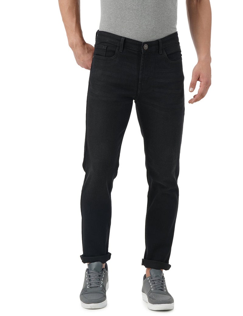 inkd جينز رجالي عادي - متوسط الارتفاع | مزيج القطن | التصميم الكلاسيكي | قماش قابل للتمدد | تصميم كلاسيك 5 بوكت - Image 4